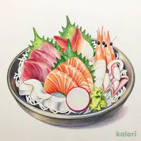 たっぷり海鮮尽くし！！名物「海鮮市場盛り」