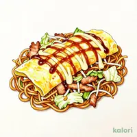みんな大好き！オムソバ