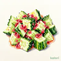 Smashed Cucumber with Plum and Salt