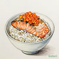 サーモンといくらのはらこ飯風