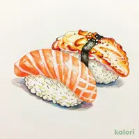 サーモン３種握り