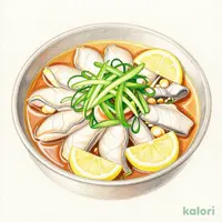 Seafood and Green Onion Shabu-Shabu in Lemon Broth