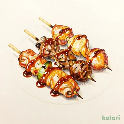 5-Piece Assorted Grilled Skewers, Tare Sauce