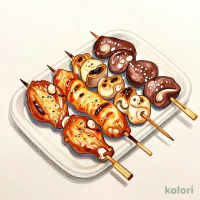 5-Piece Assorted Grilled Skewers, Salt
