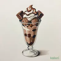 Adult Bitter Chocolate Ice Cream Parfait