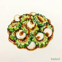 島らっきょうとゴーヤの沖縄油みそ和え
