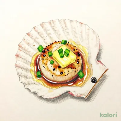 帆立の醤油バター焼