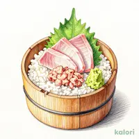 桶刺し 白鉄火とまぐろたたき