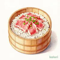 桶刺し 赤鉄火とまぐろたたき