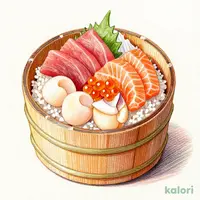 桶盛り！北海海鮮二段重