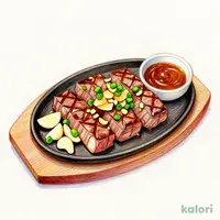 熱々!牛ハラミステーキ