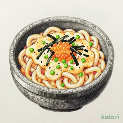Stone-Grilled Spicy Cod Roe Cream Udon