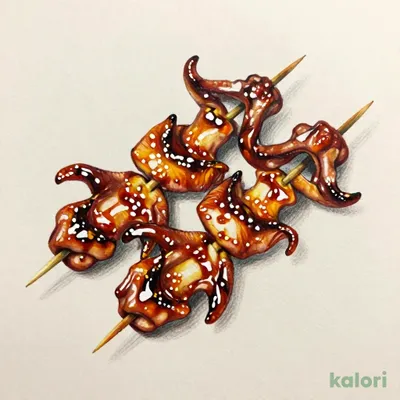 Chicken Gizzard Skewer, Tare Sauce