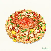 紅ずわいがにたっぷりチャーハン