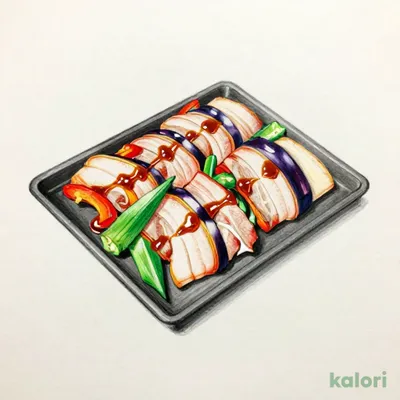 Meat-Wrapped Summer Vegetable Teppanyaki