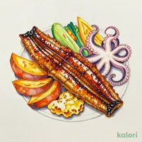 穴子と蛸の変わり揚げと秋野菜の天婦羅