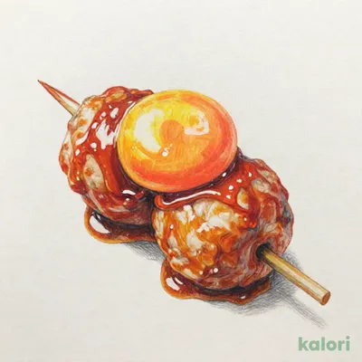 つくね串の卵黄添え（２本）