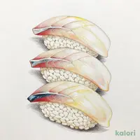 ひらめ(3貫)