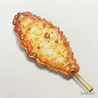 ふわふわフィッシュフライ串