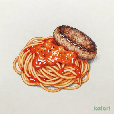 ナポリタン＆ハンバーグ