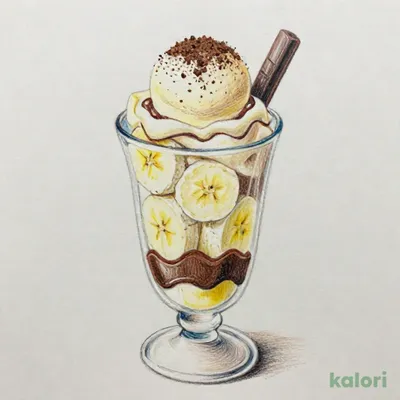 大人のビターチョコアイスばななパフェ