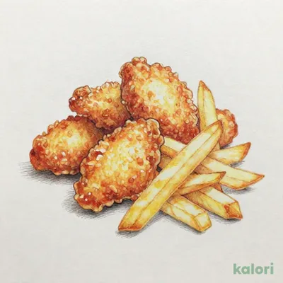揚物2種とポテトフライ