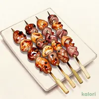本日の7種串焼盛り合せ たれ