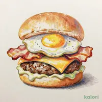 Cheese Bacon Egg Burger