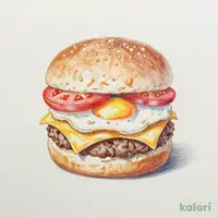 エッグ＆トマトチーズビーフバーガー