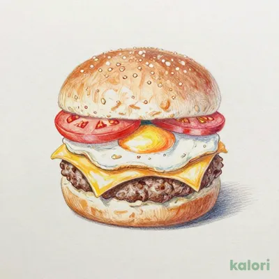 エッグ＆トマトチーズビーフバーガー