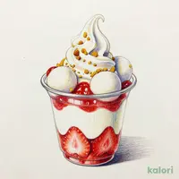 クラウンバニラ ハッピーストロベリーパフェ