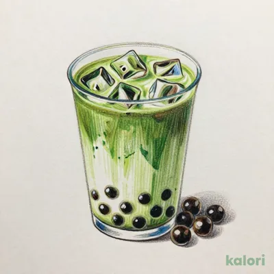 本格タピオカ 飲む茶葉 抹茶ラテ