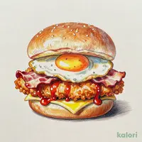 NY Tsukimi Mocchi Spicy Chicken Fillet Burger