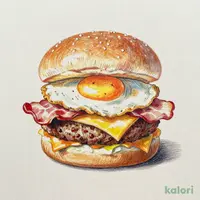NY Tsukimi Mocchi Burger, Double
