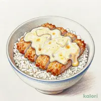 みそひれかつ丼チーズソース