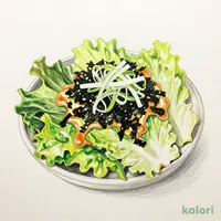 たっぷり韓国海苔のチョレギサラダ