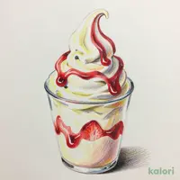 Strawberry Vanilla Soft Serve