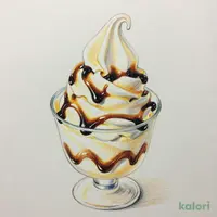 Vanilla Soft Serve with Brown Sugar Syrup