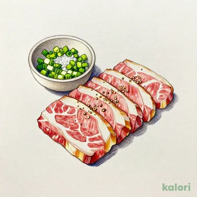 Seared Loin with Scallion Salt