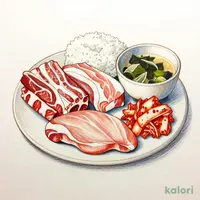 牛豚鶏3種盛りランチ