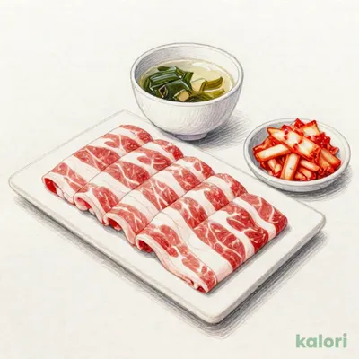 うす切りカルビセット (肉中 M)