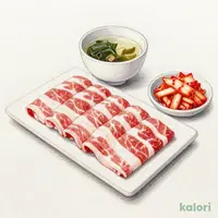 うす切りカルビセット (肉大 L)