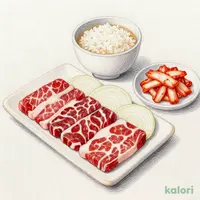 ライクカルビ&ハラミセット (肉大 L)