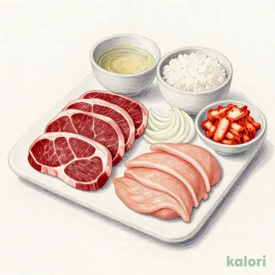 上ロース＆鶏むねセット (肉大 L)