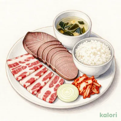 大判牛タン＆うす切りカルビセット (肉大 L)