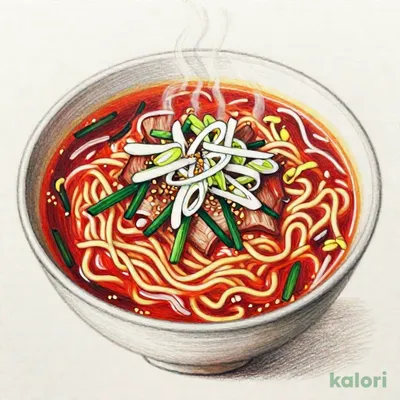 旨辛カルビラーメン（ハーフ）