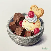 ストーンアイス（ケーク・オ・ショコラフランボワ）