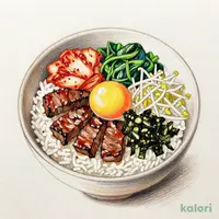 とろ玉ビビンバカルビ丼