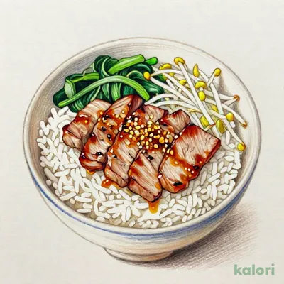 にんにく豚カルビ丼