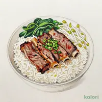 ねぎ塩厚切り上カルビ丼
